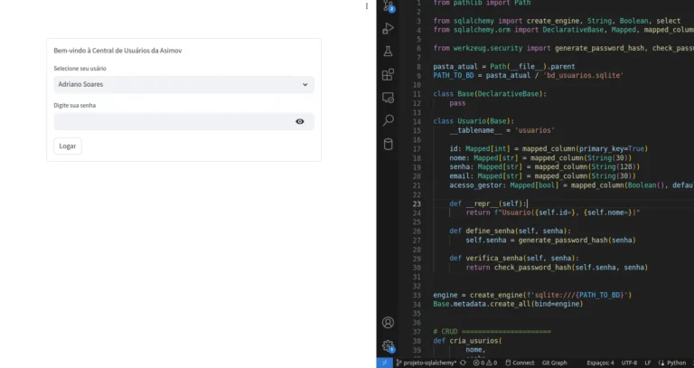 Projeto Criando Base de Dados com SQLAlchemy – Um CRUD completo